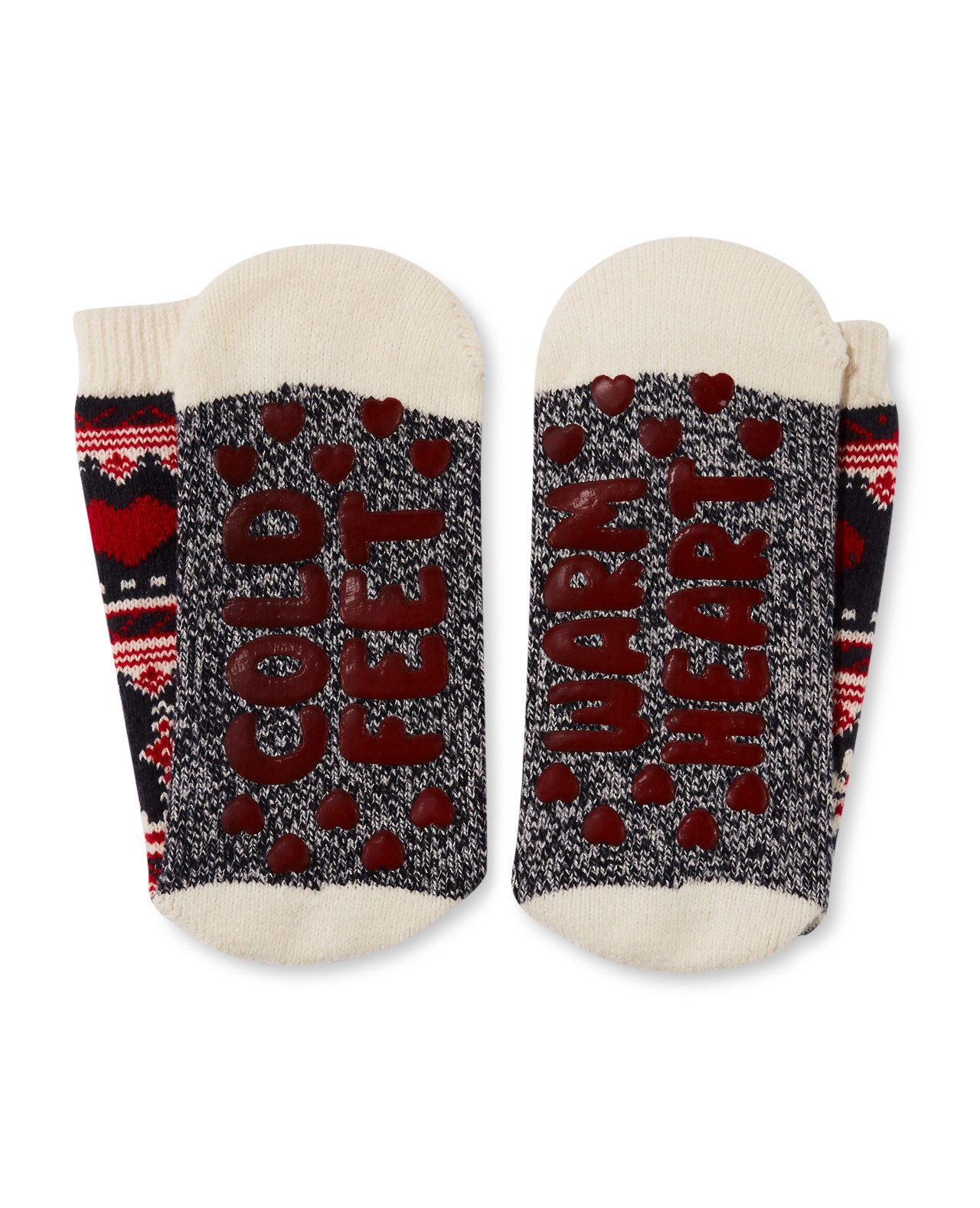 Chenille Lined Socks With Grippers