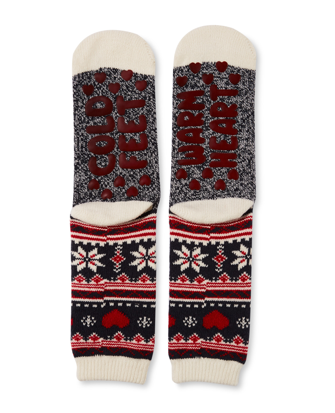 Chenille Lined Socks With Grippers