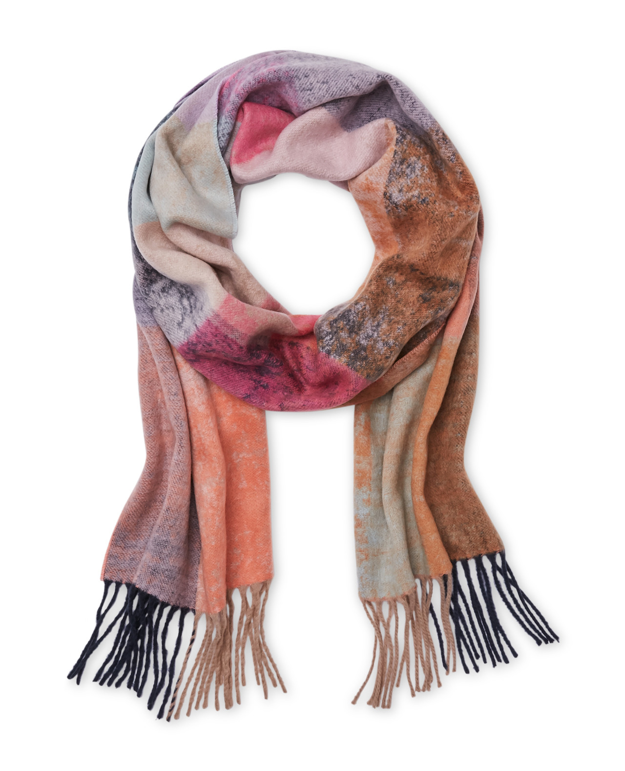 Women's Colourblock Cashmink Scarf off hanger