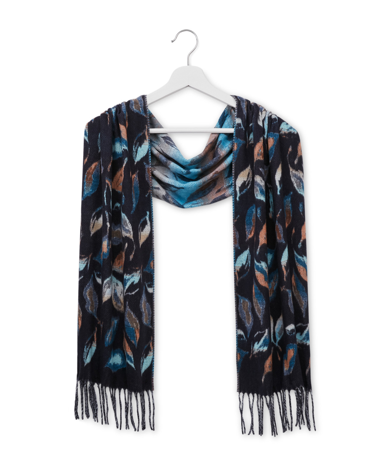 Women's Leaf Print Cashmink Scarf