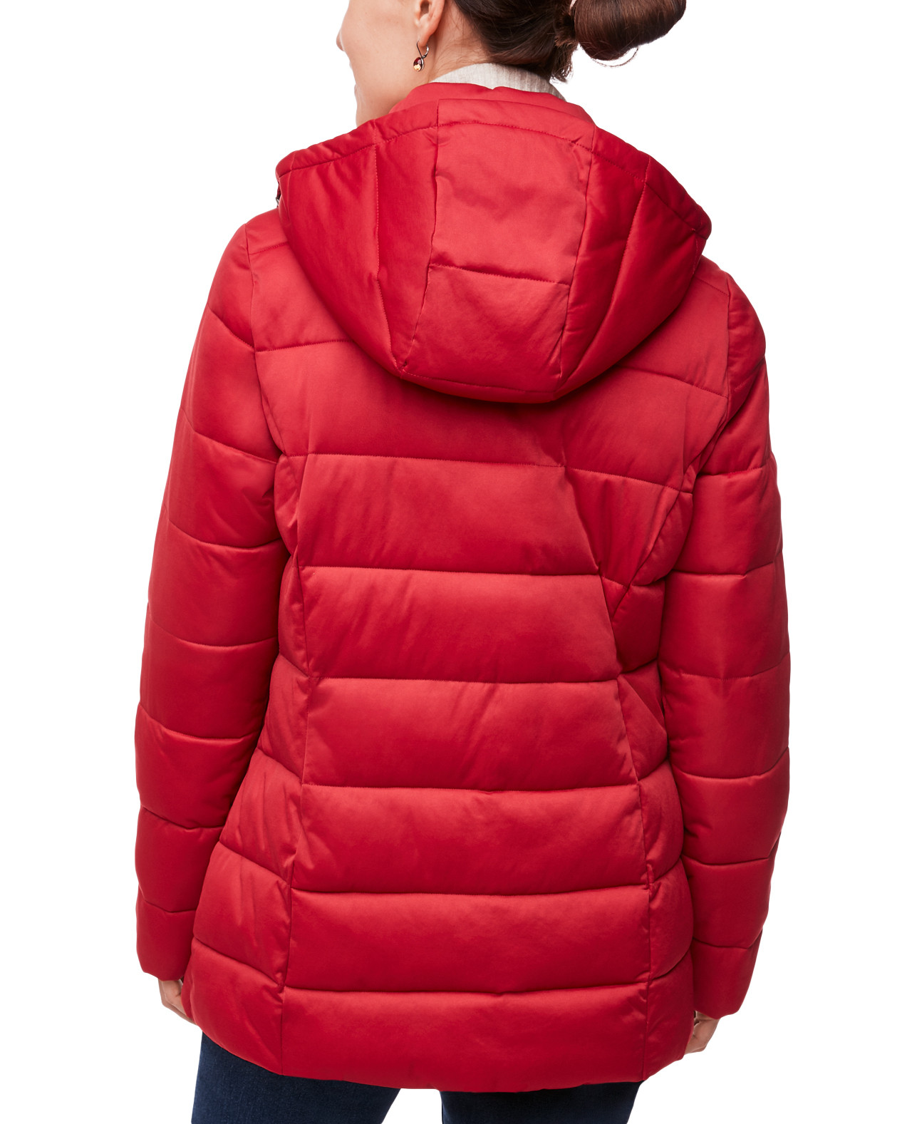 Back view of Wind Resistant Quilted Jacket
