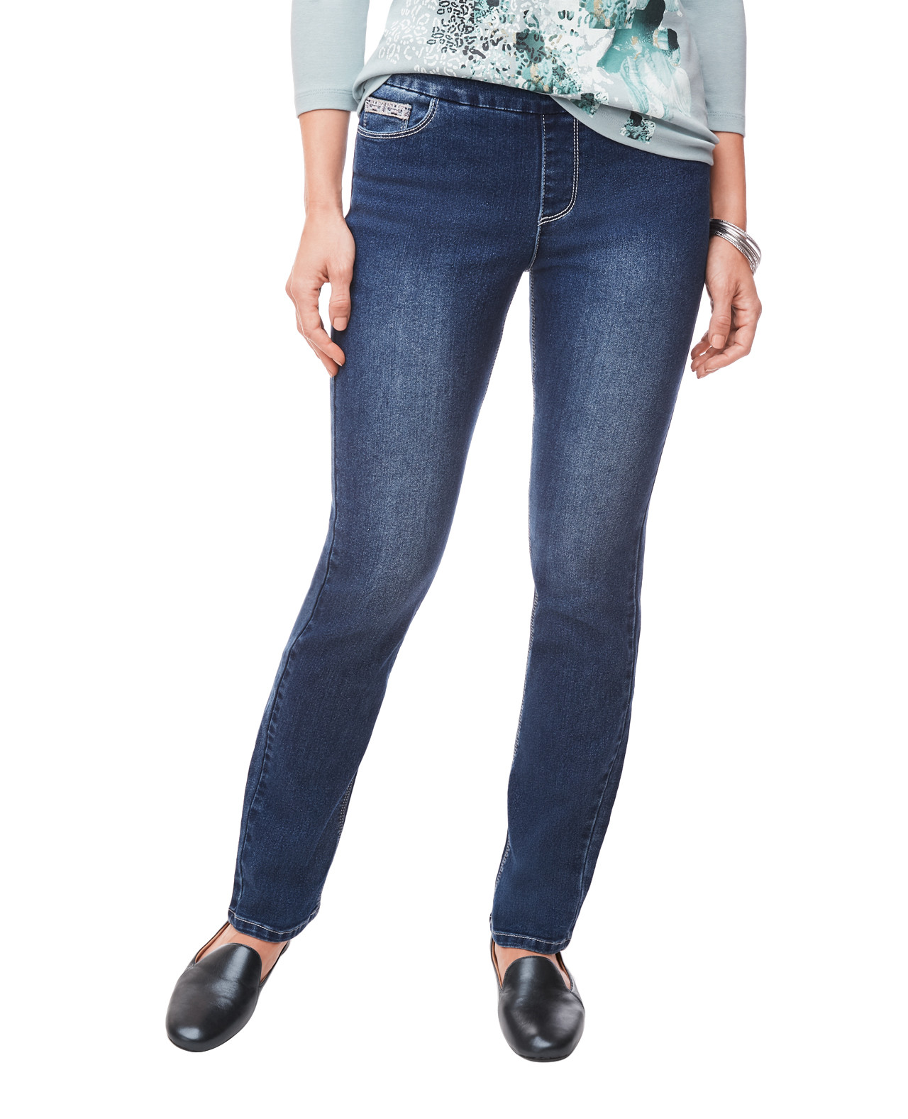 Comfort Fit Heavy Stitch Jean Front View