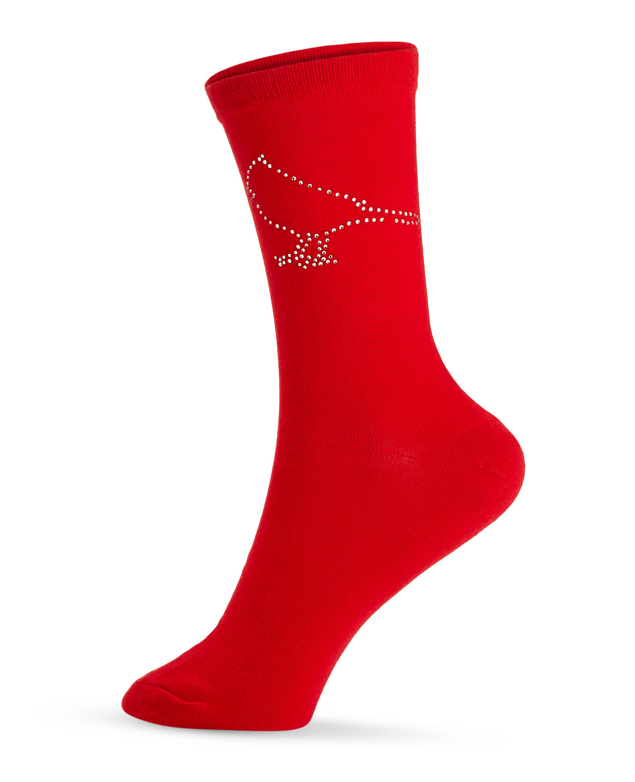 Cardinal Nailhead Crew Socks