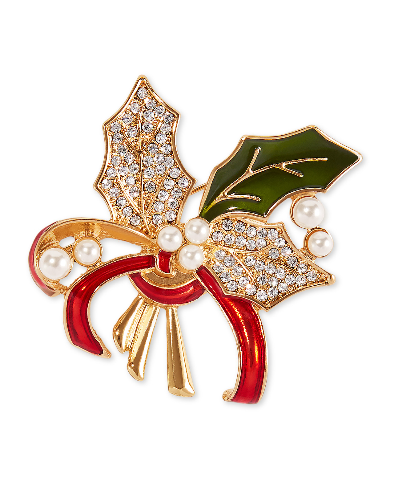 Festive Poinsettia Pin