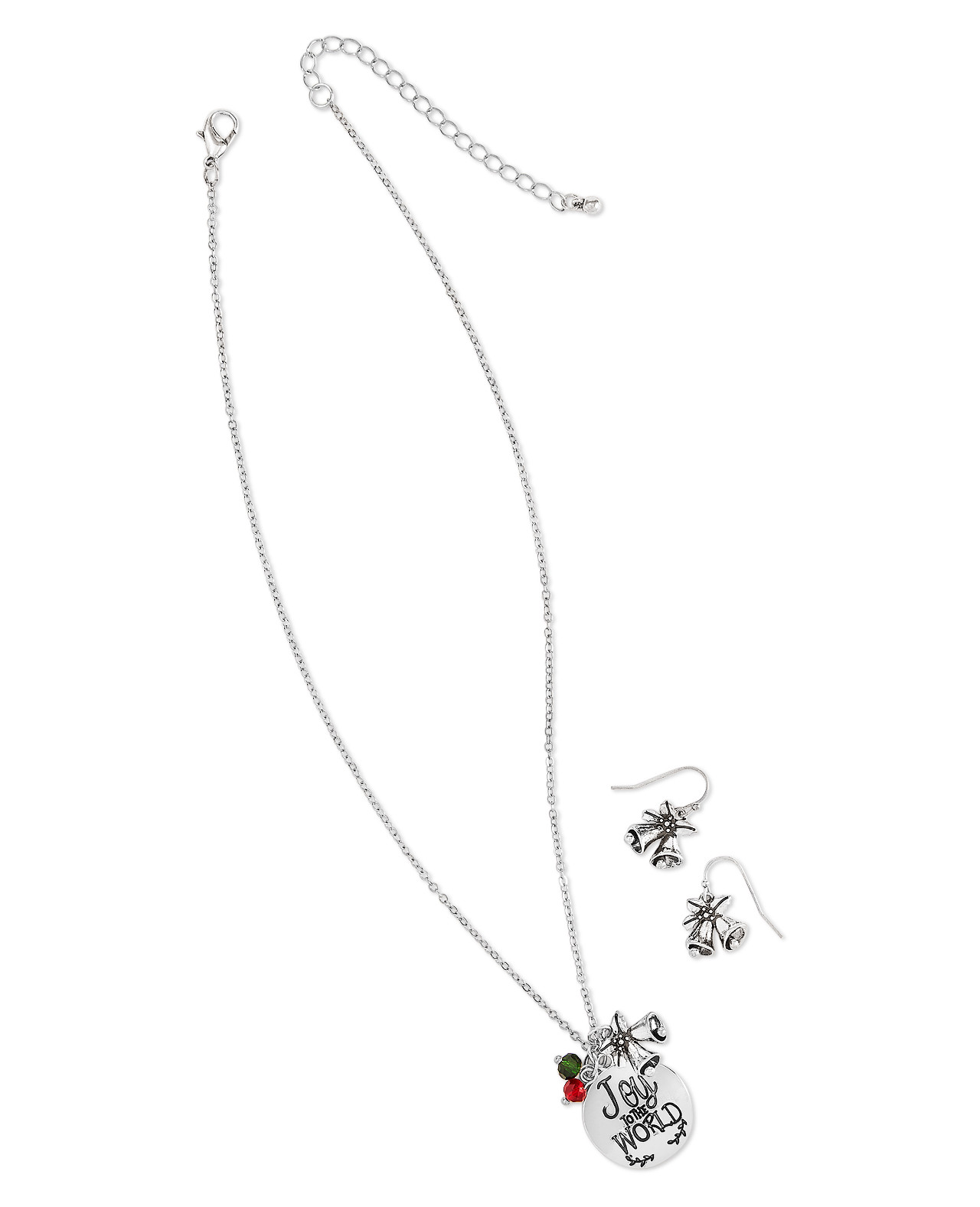 Silver Toned Short Joy Necklace