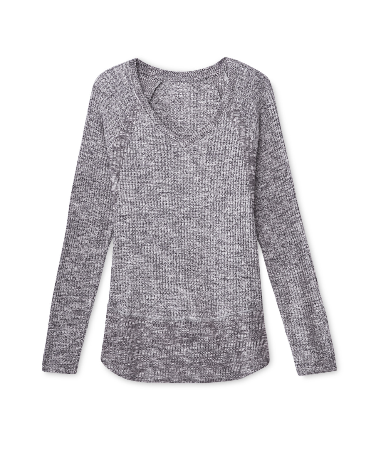 Front view of Raglan Sleeve V-Neck Top