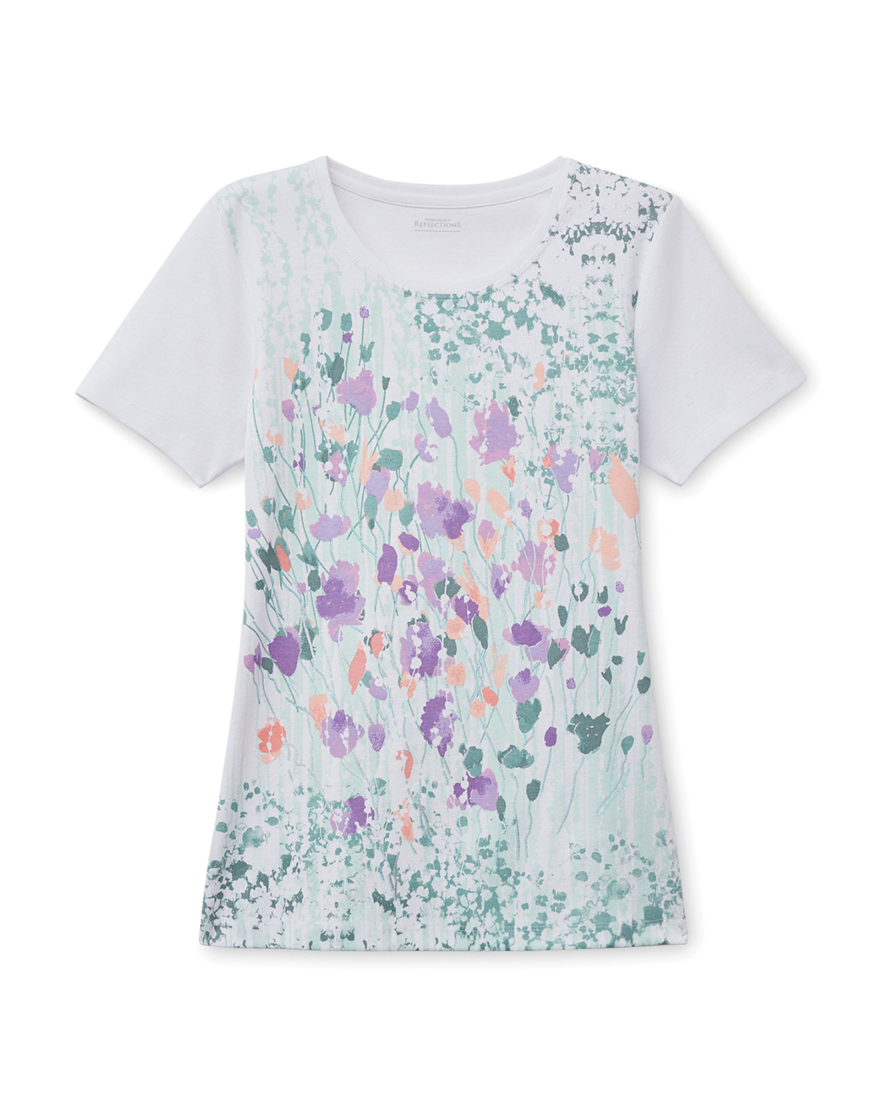 Short Sleeve Floral Splash Tee