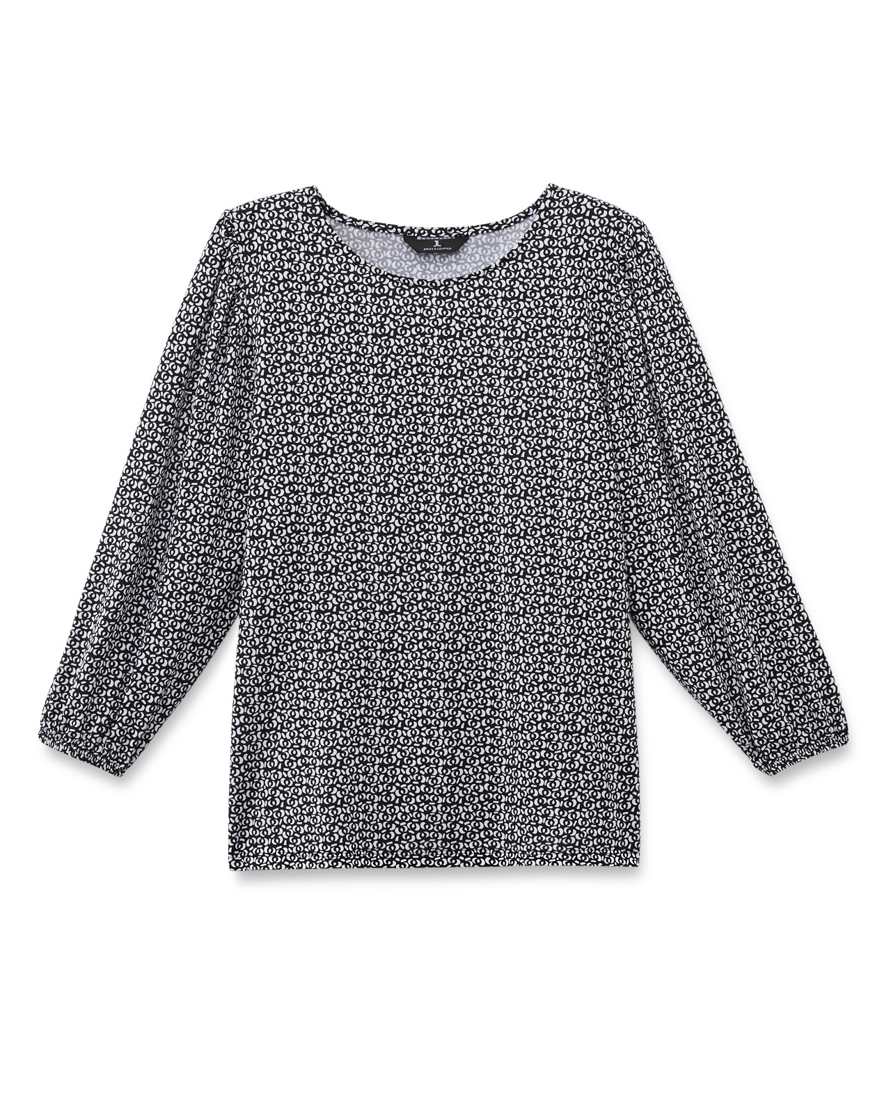 3/4 Elastic Sleeve Blouse