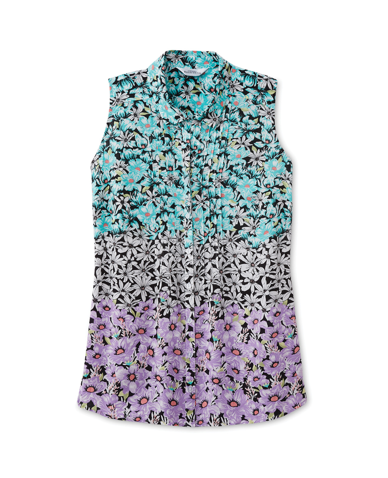 Sleeveless Pintuck Shirt