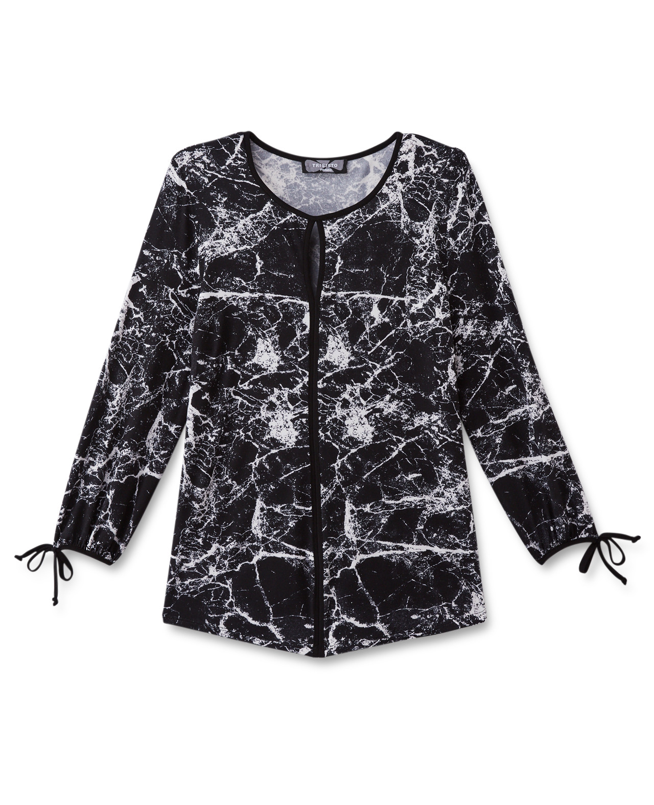 Knit Insert Top Tie Sleeve
