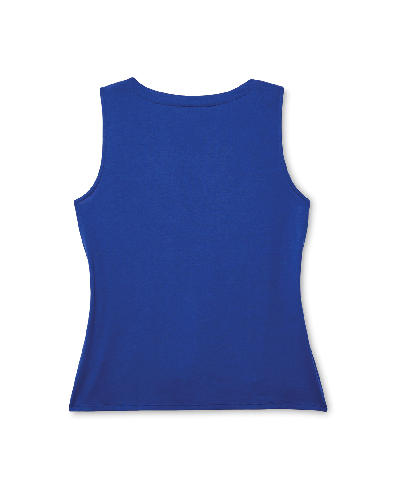 Back view of Lace Yoke Solid Top