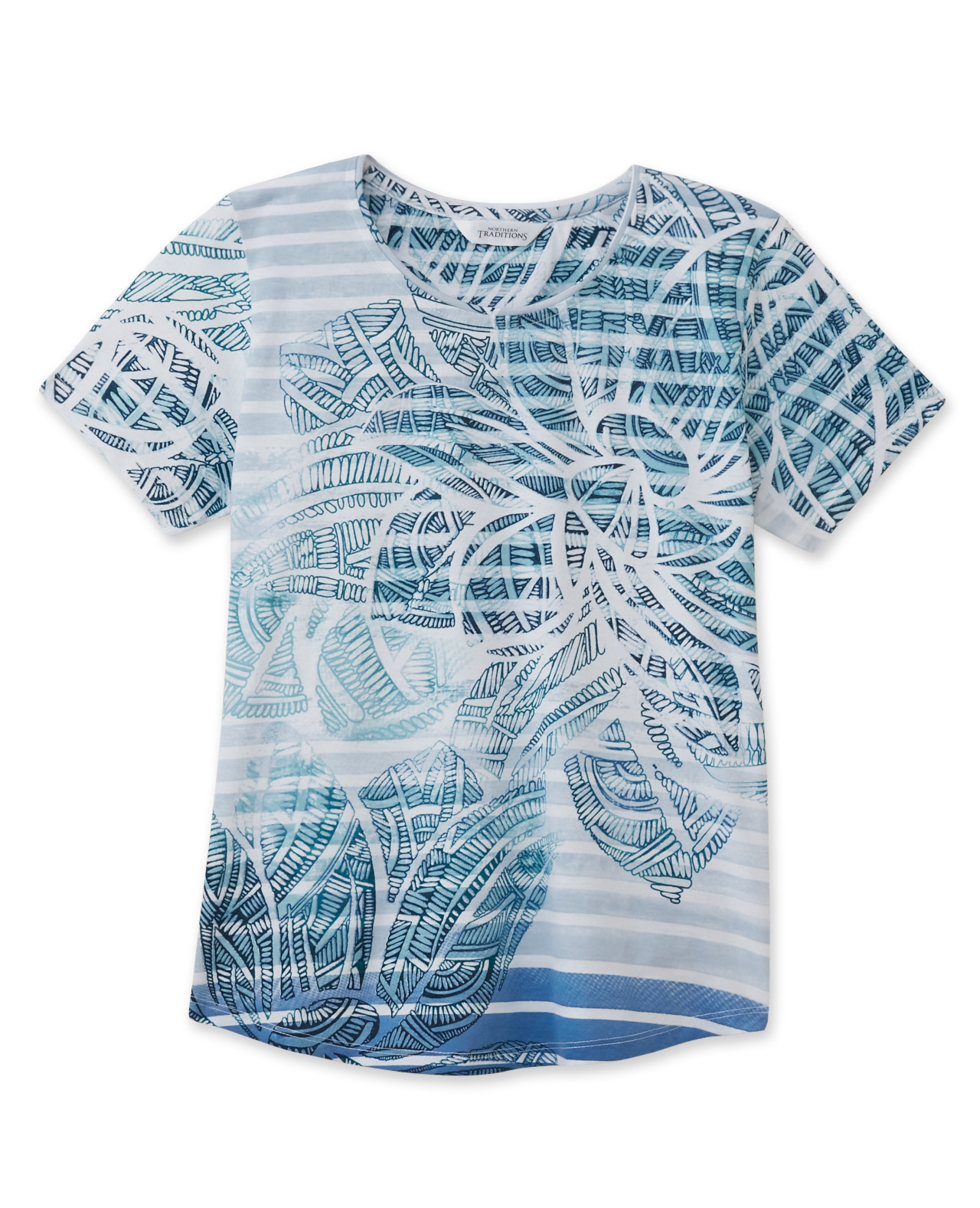 Petite - Printed Jersey Tee