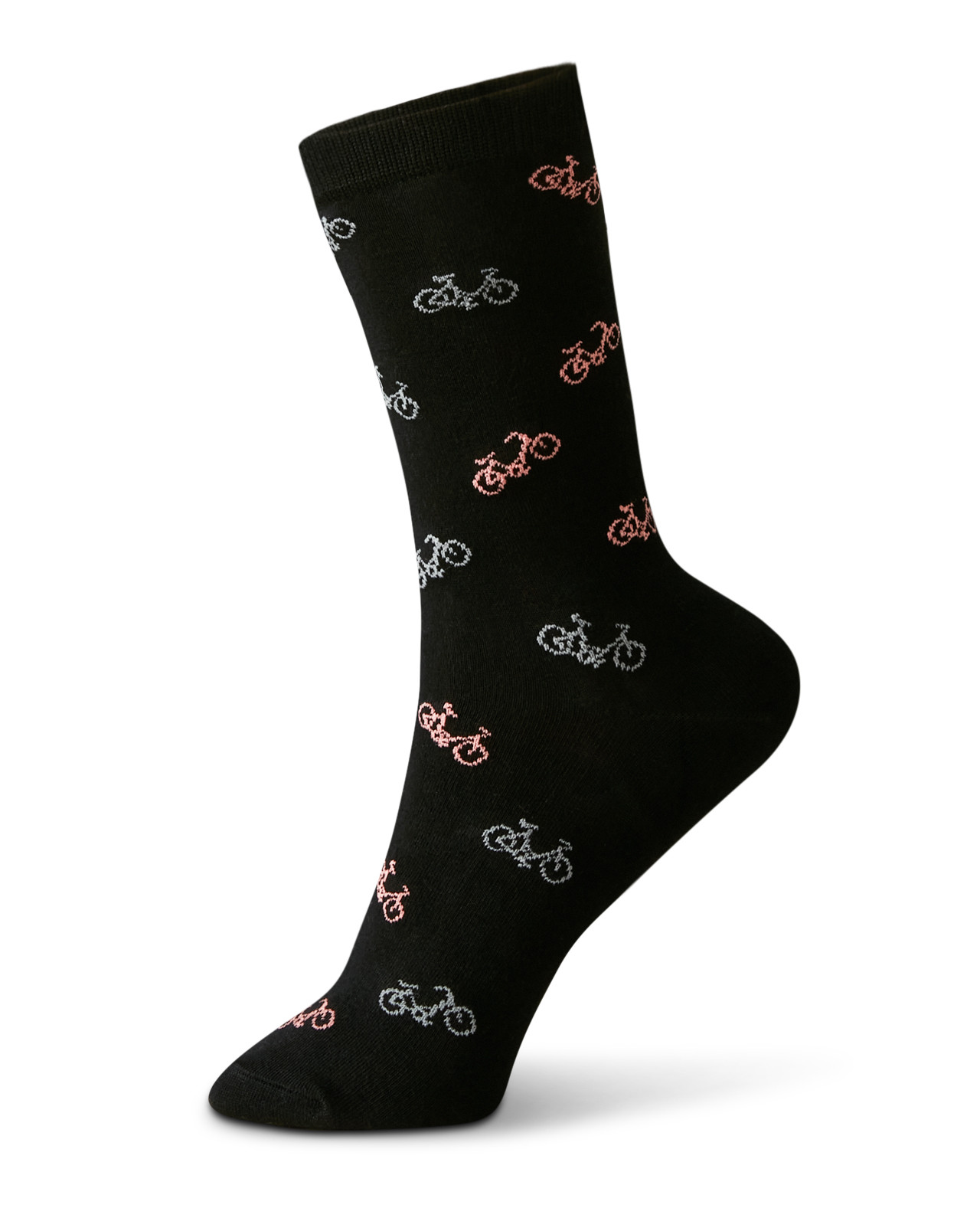 Bike Pattern Crew Socks