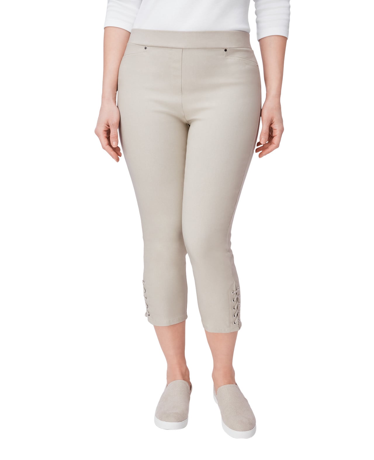 Lace Up Comfort Capri