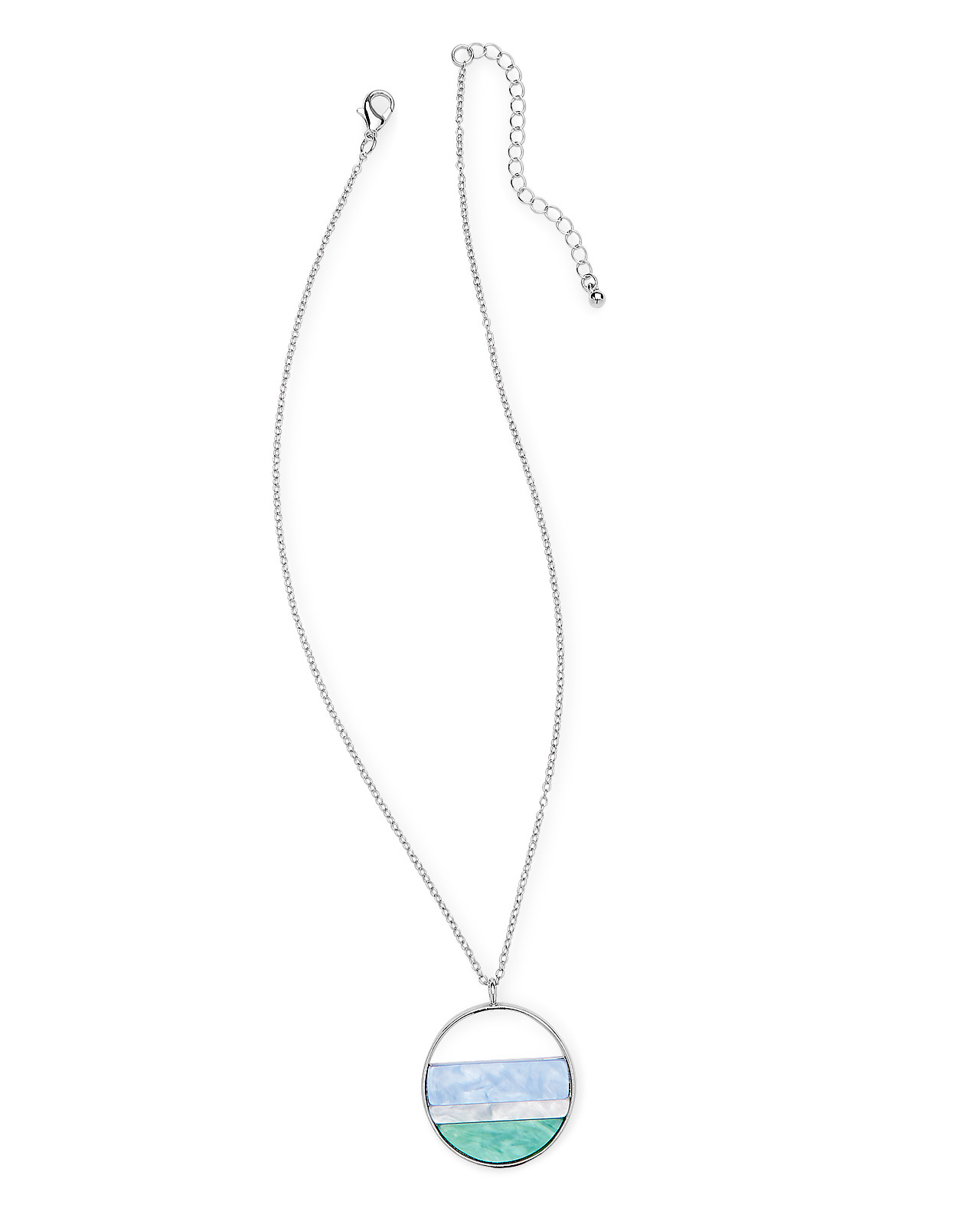 Colourblock Circle Necklace