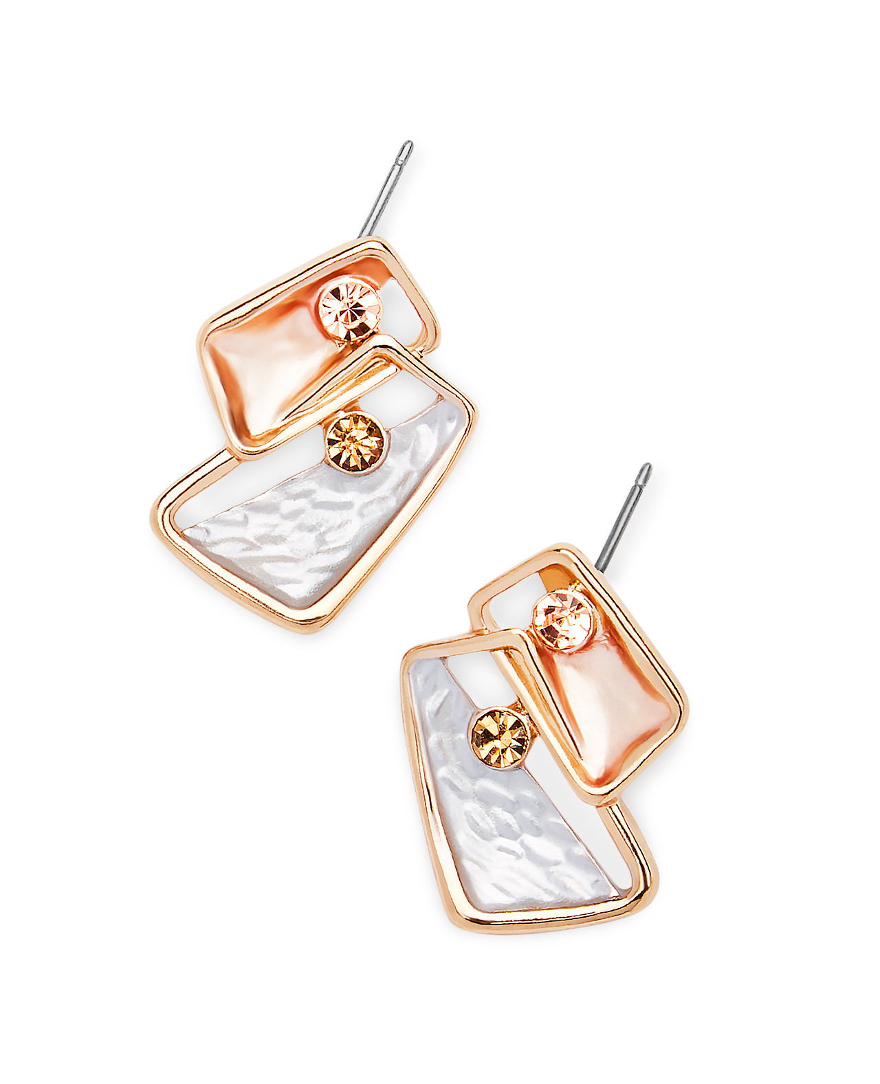 Hammered Metal Earrings