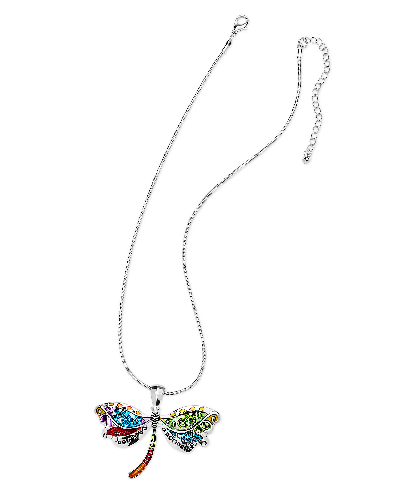 Dragonfly Necklace - Multicoloured