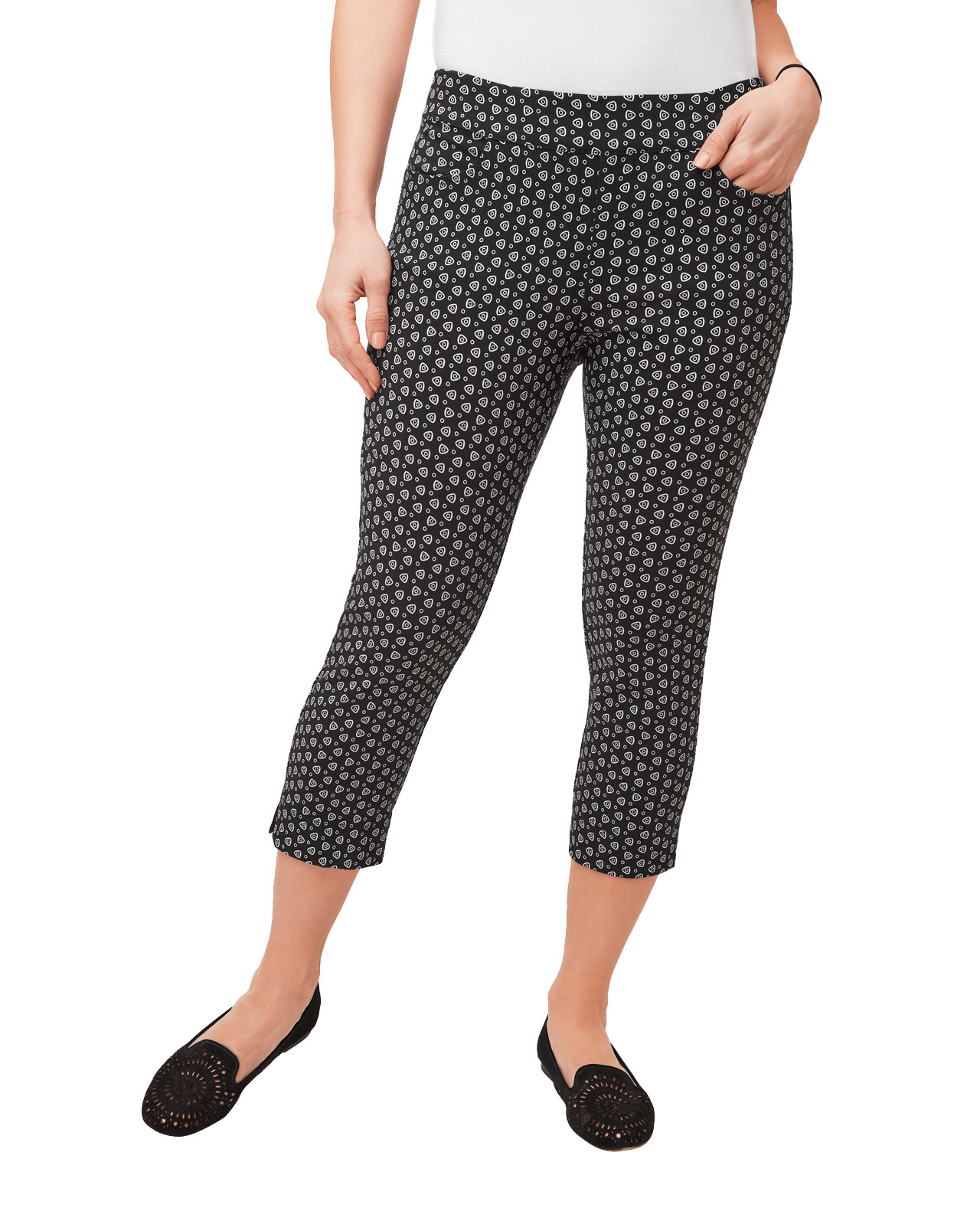 Slit Hem Crop Pant