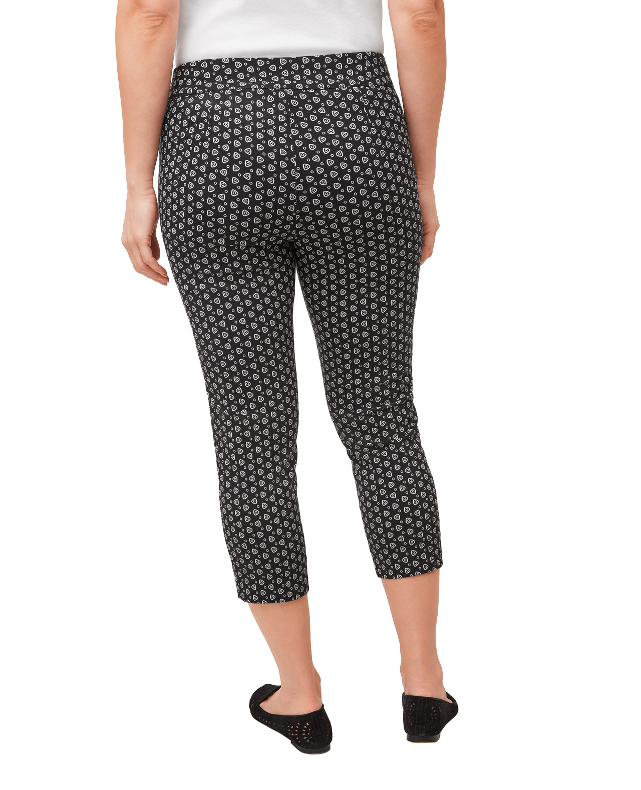 Slit Hem Crop Pant  Back View