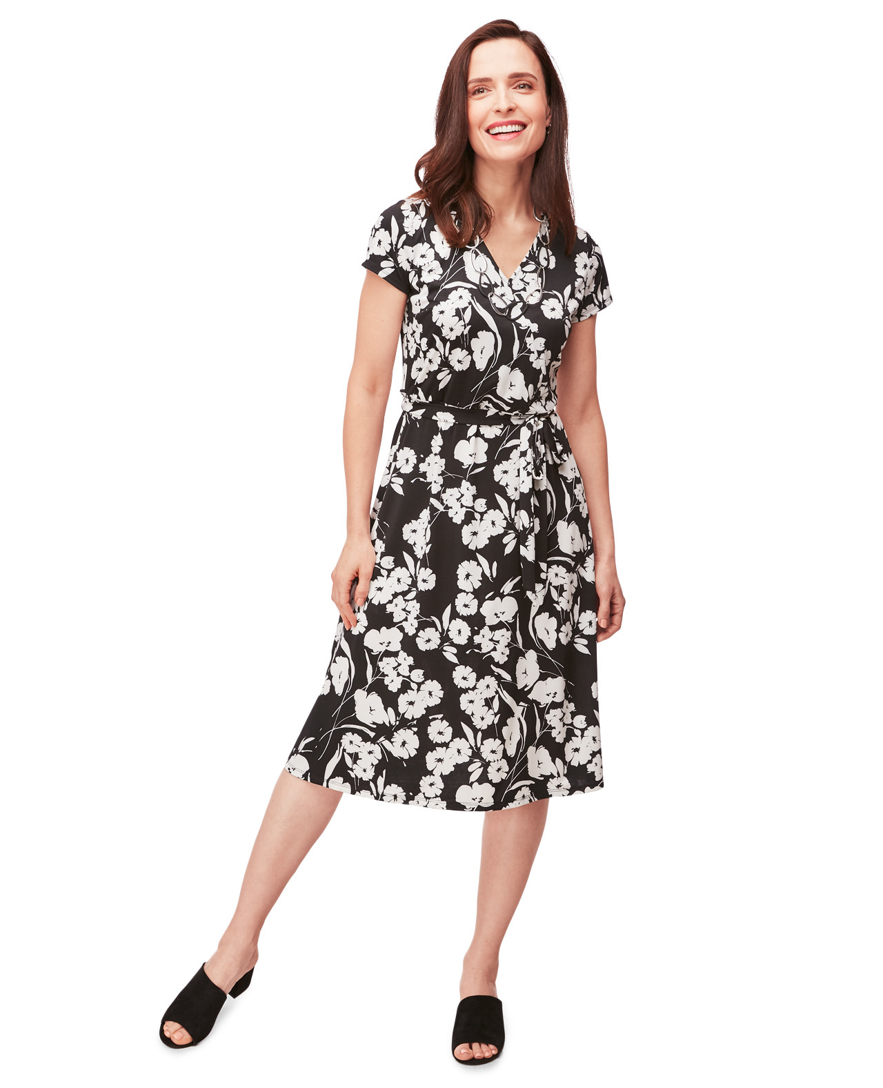 Faux Wrap Dress