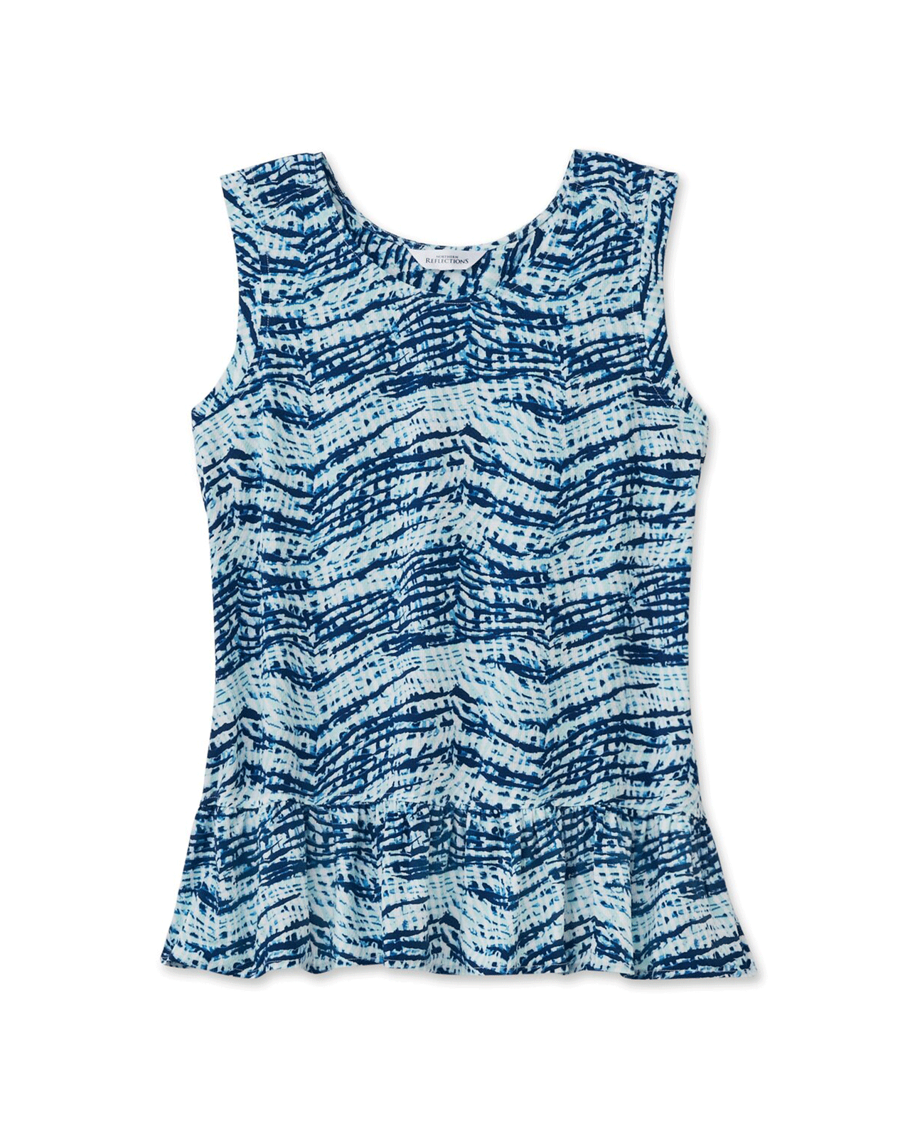 Sleeveless Peplum Animal Instinct Blouse