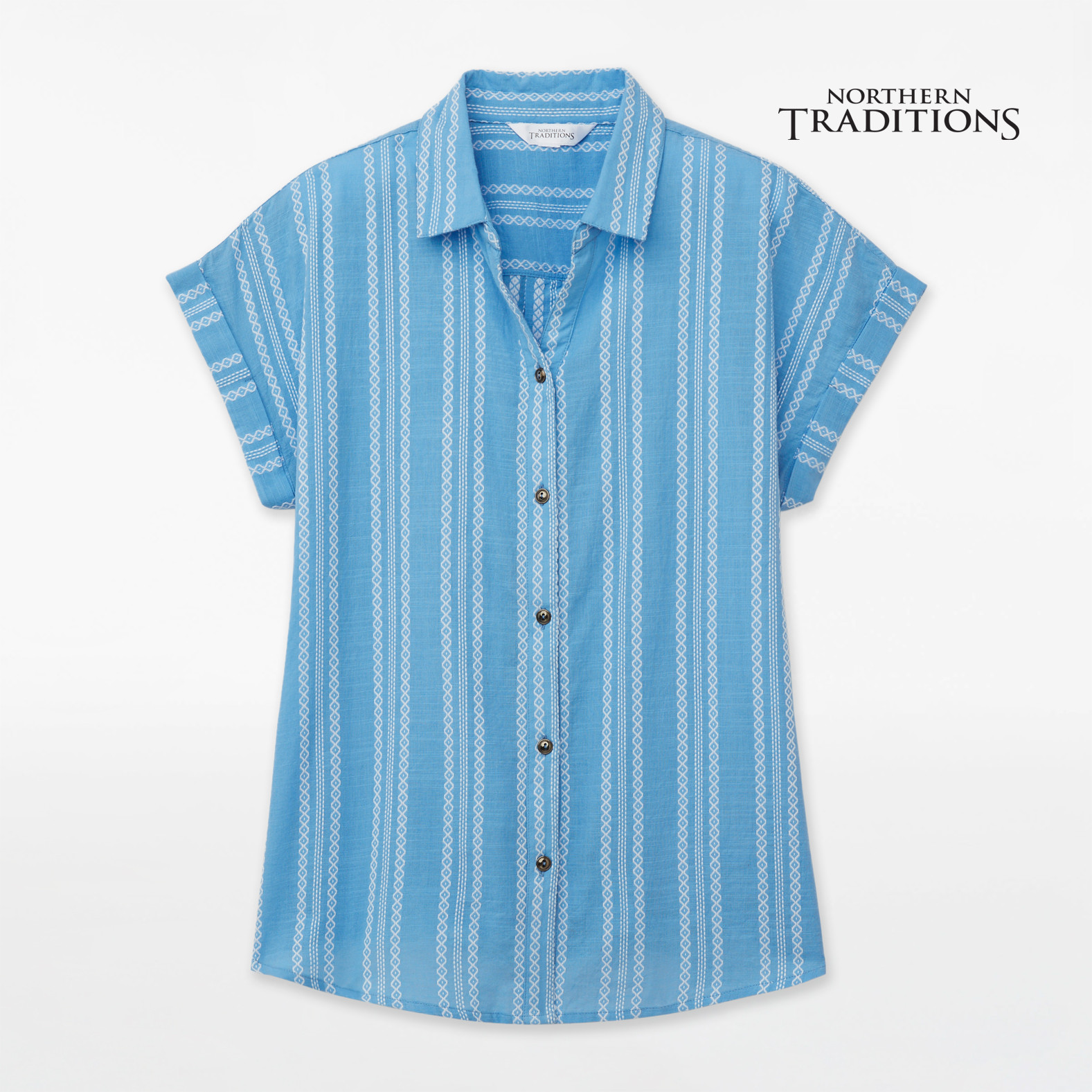 Petite - Cuffed Armhole Shirt