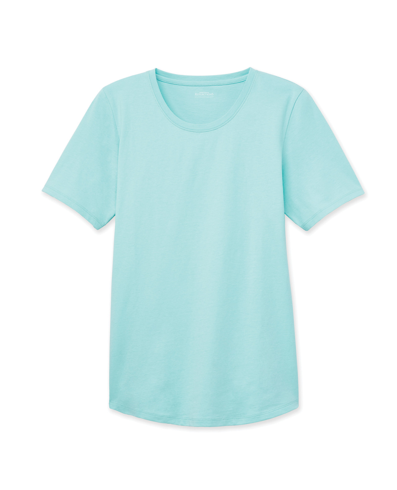 Semi Fit Jersey Crew Neck Tee -  Sea Blue