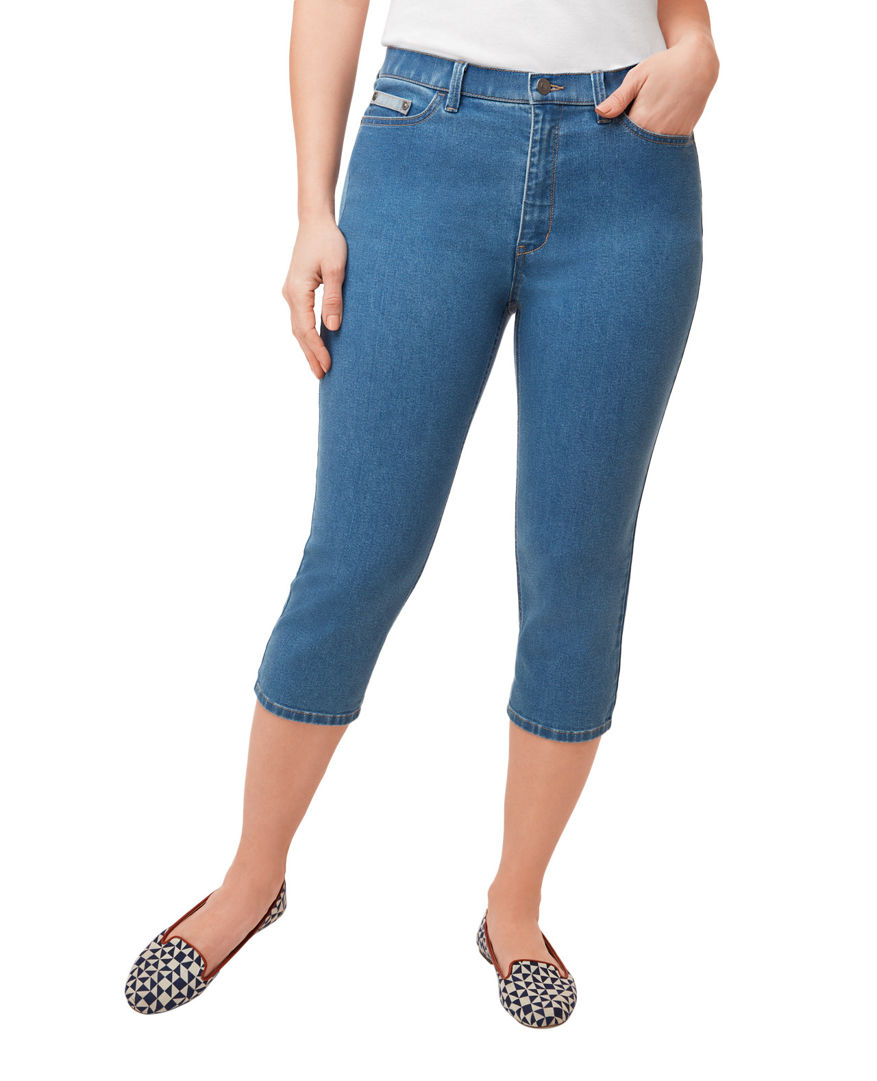 Essential Slim Denim Capri