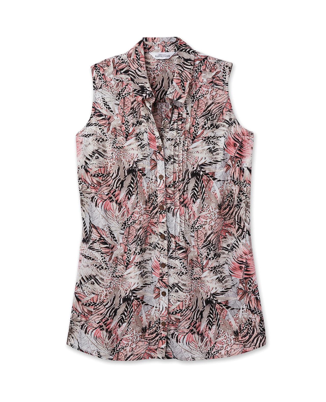 Sleeveless Pintuck Shirt