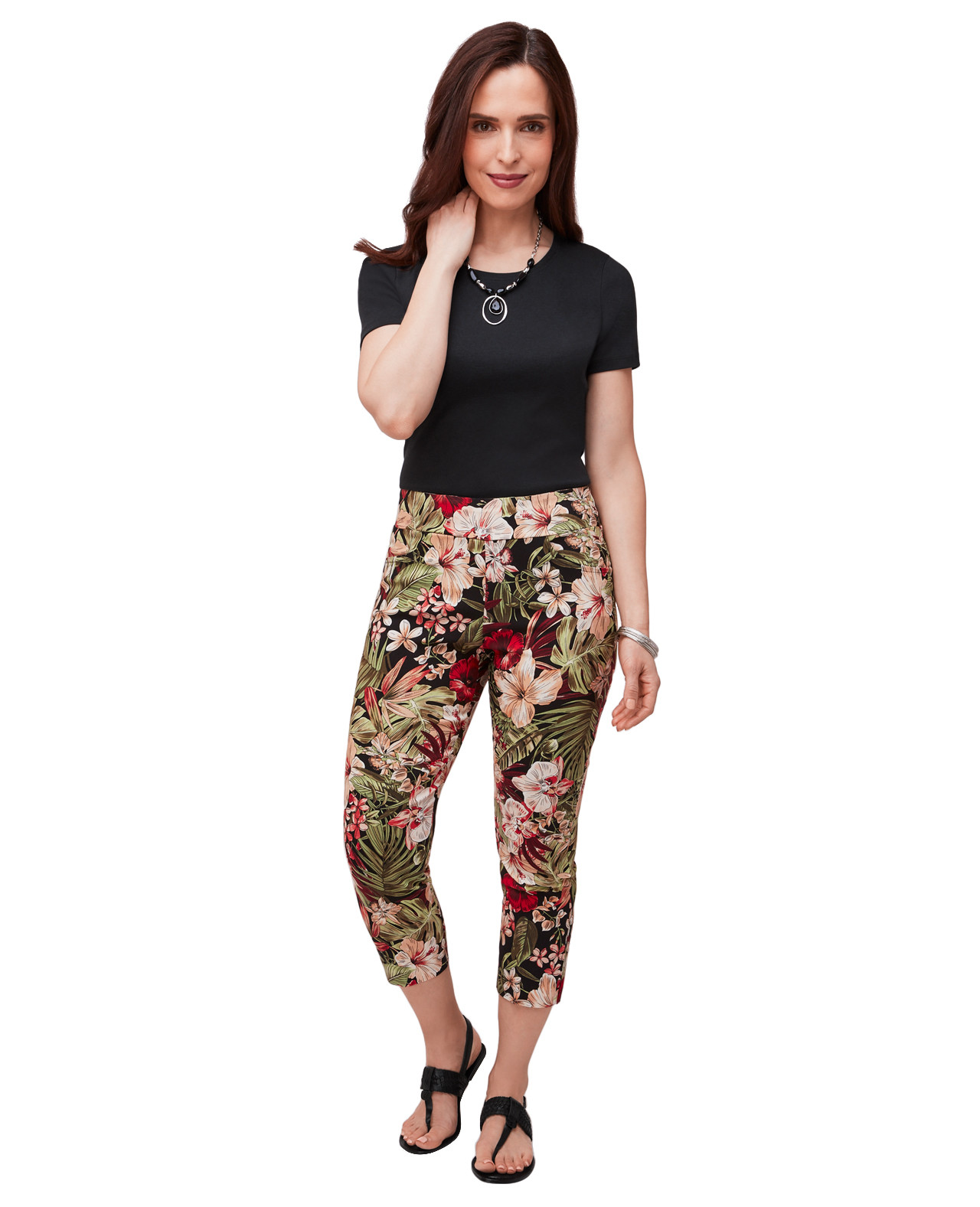 Jungle Print Capri