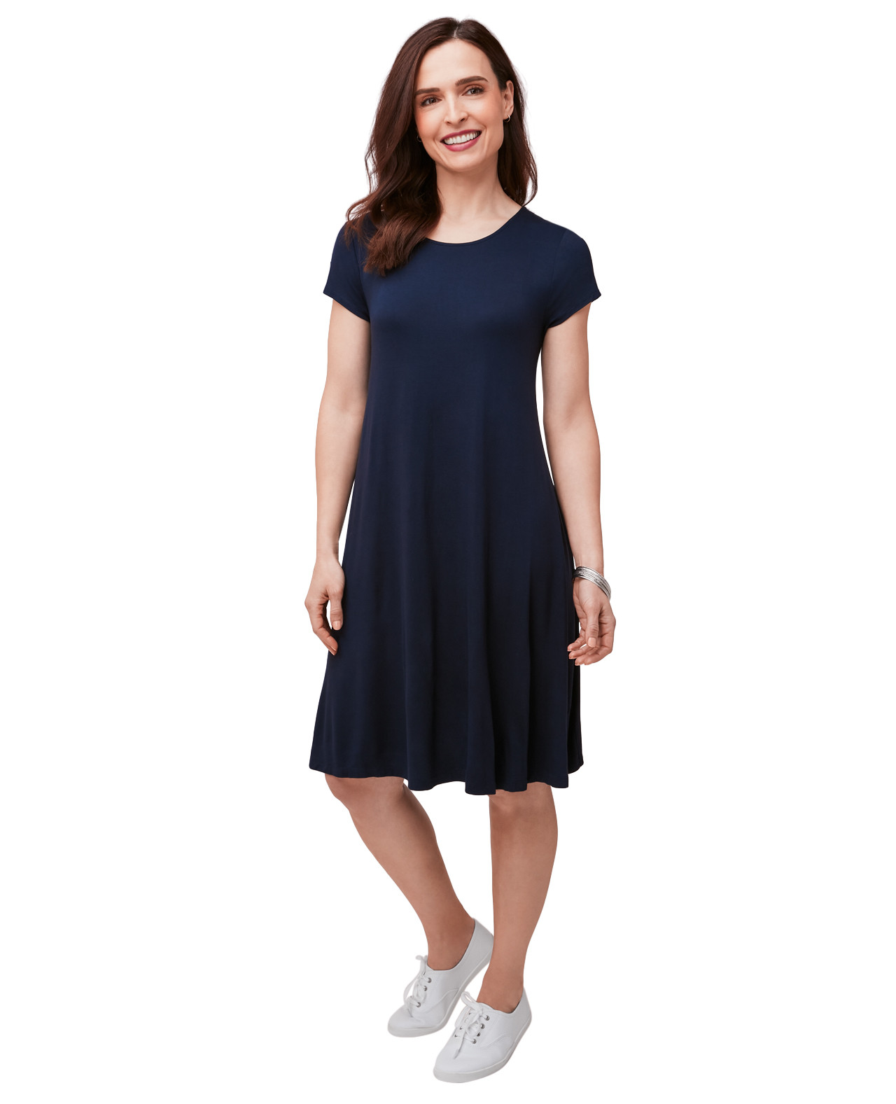 Everyday Solid Swing Dress