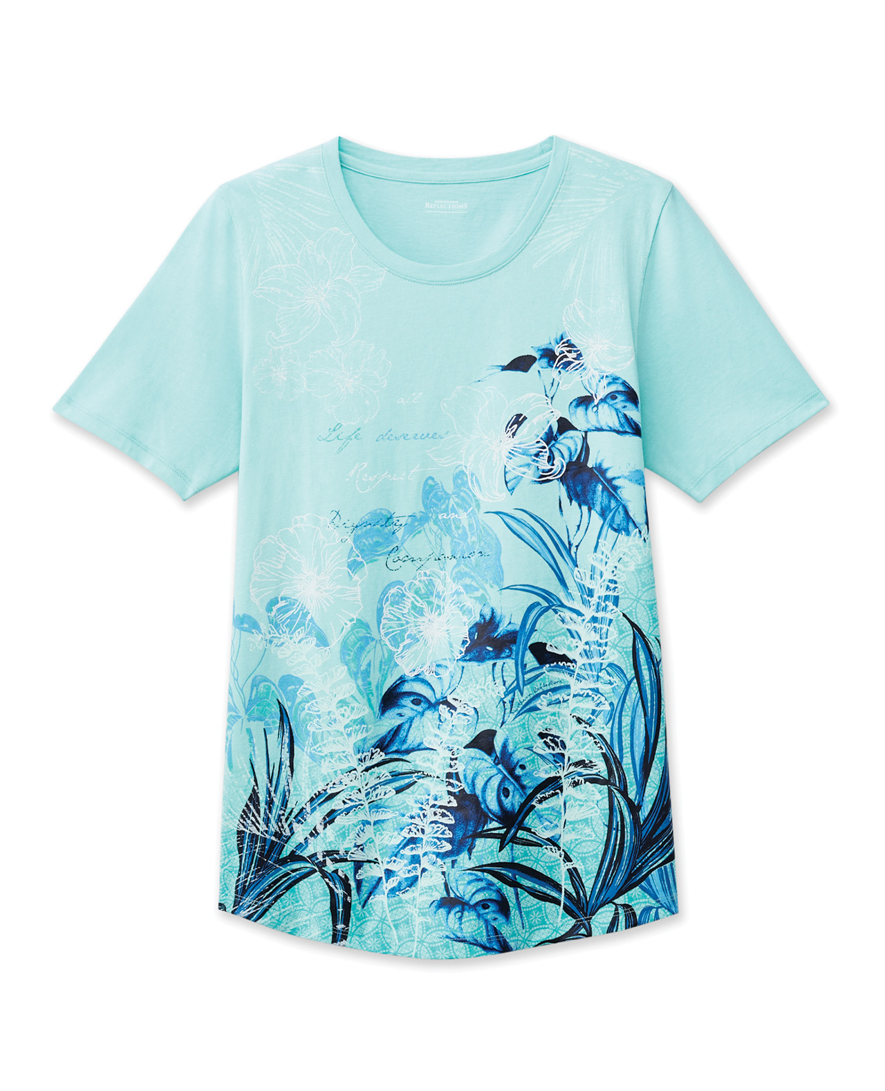 Tropical Collage Semi Fit Tee
