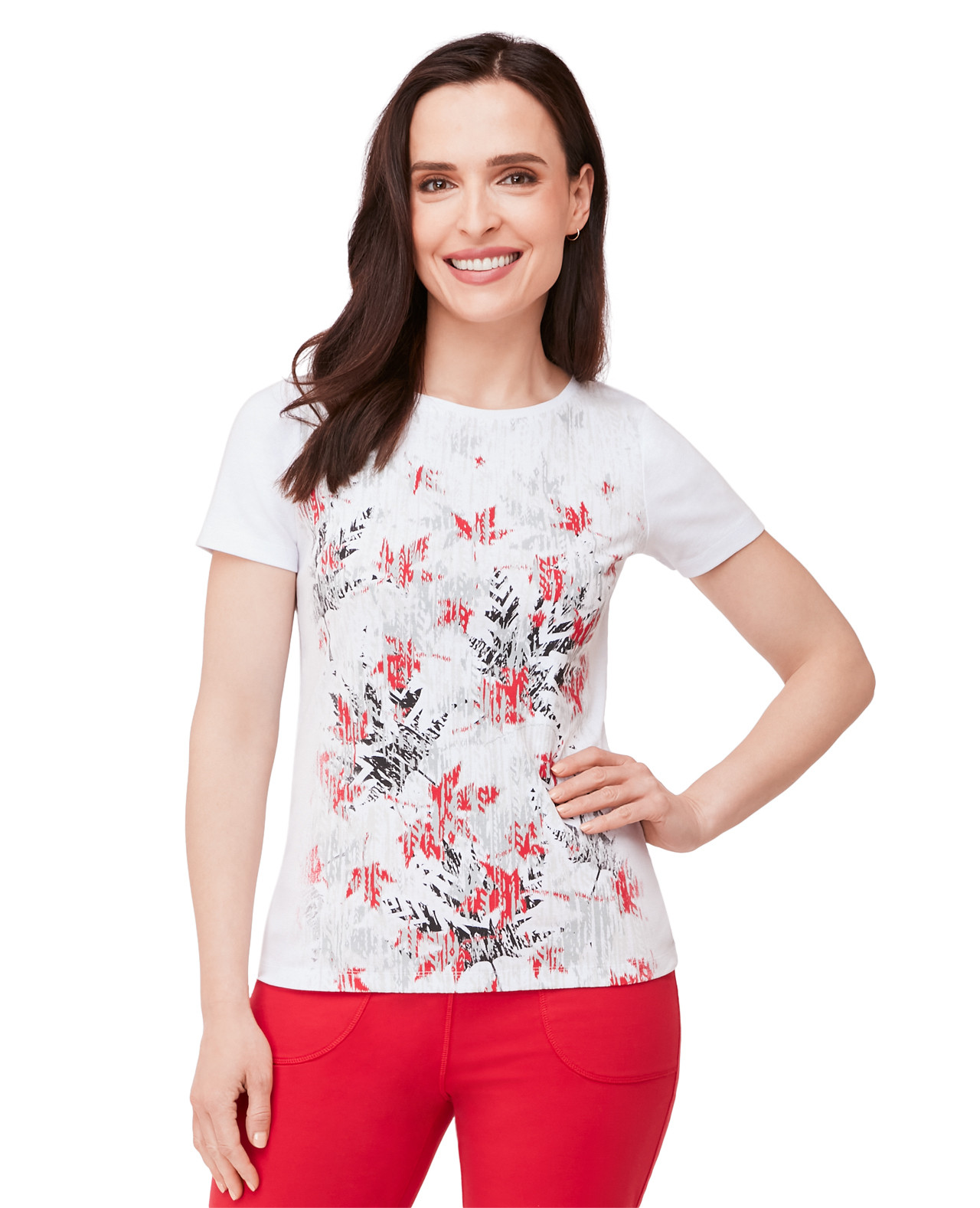 Everyday Fit Textured Maple Leaf Tee