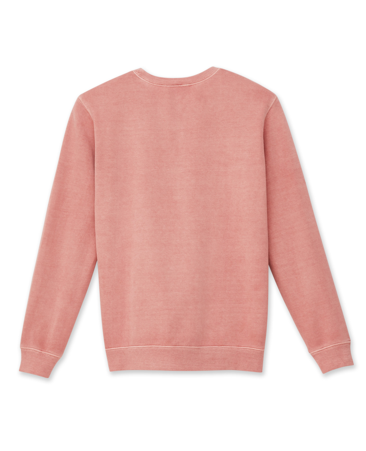 Back View Garment Dye Fleece Sweatshirt