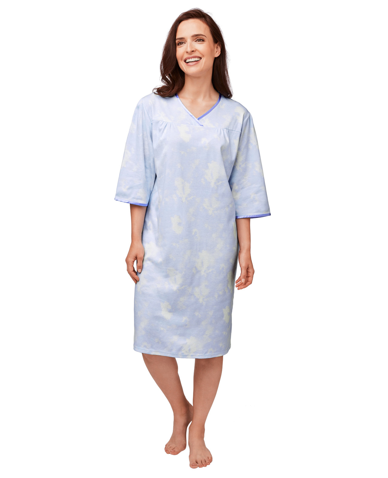 Cloud Print Jersey Nightgown