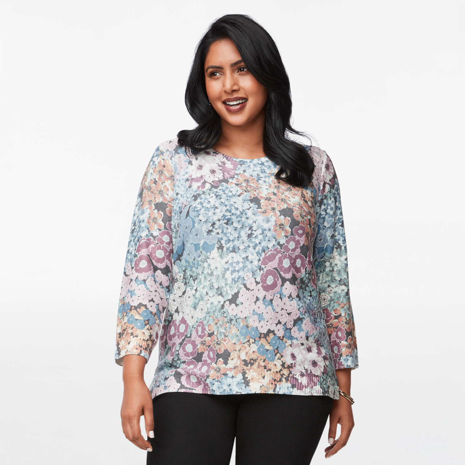 Majestic Nature 3/4 Sleeve Sublimation Sweater