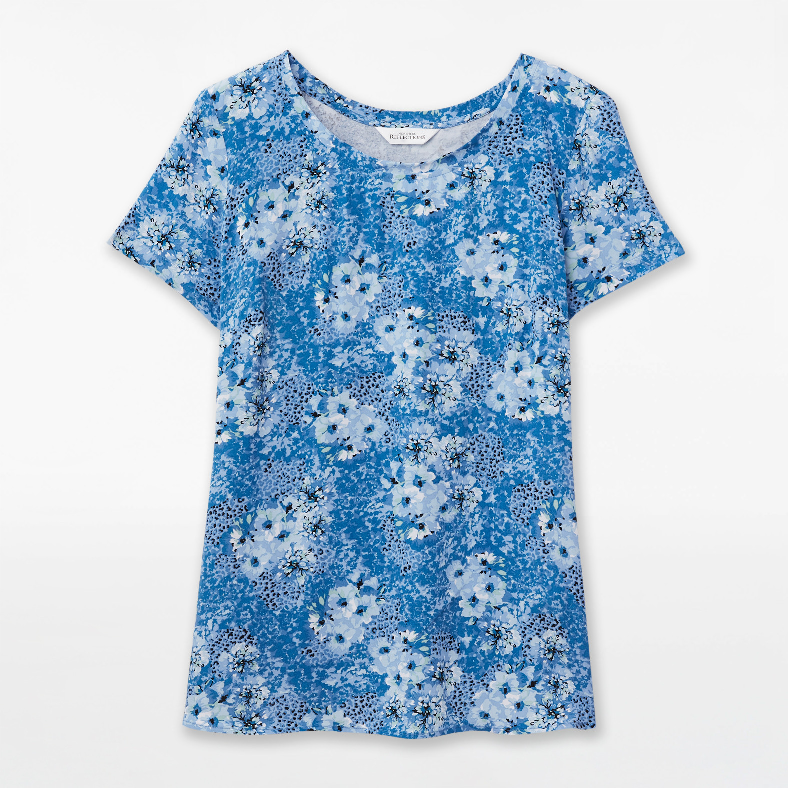 Mixed Media High Low Blouse