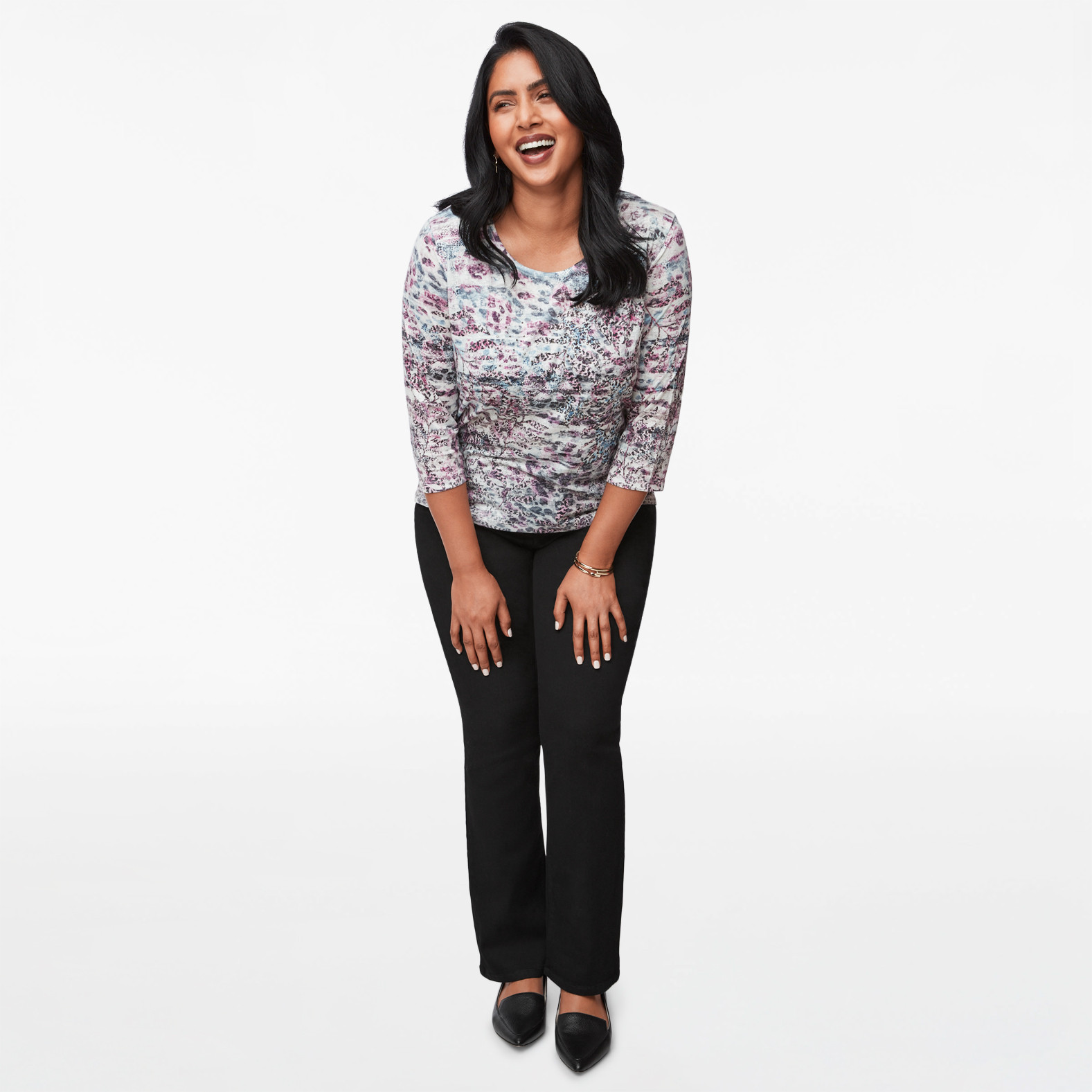 Petite - Mixed Print Sublimation Top