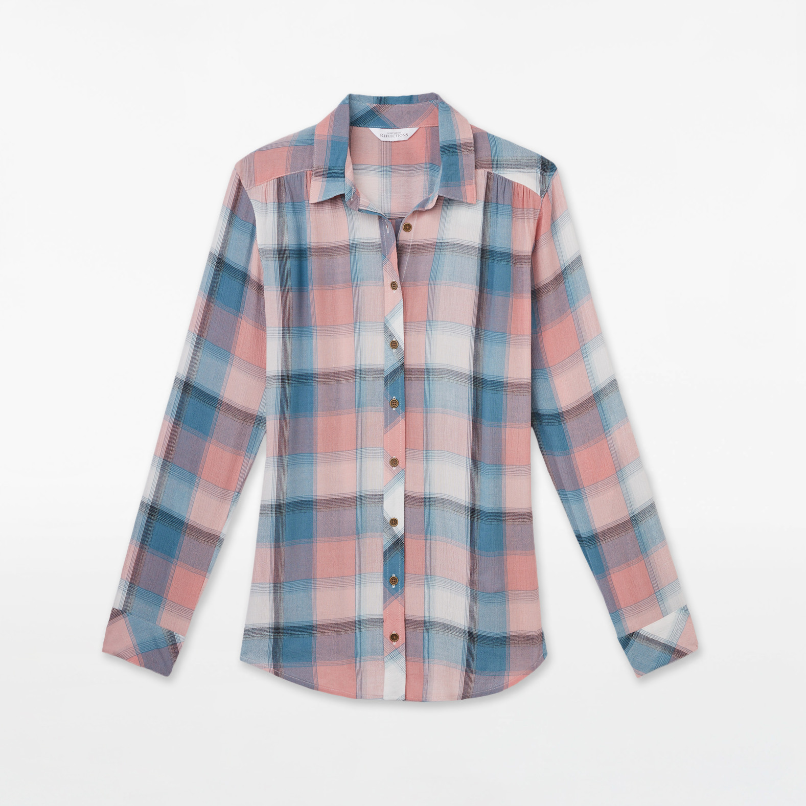 Button Front Yarn Dye Shirt - full sleeves