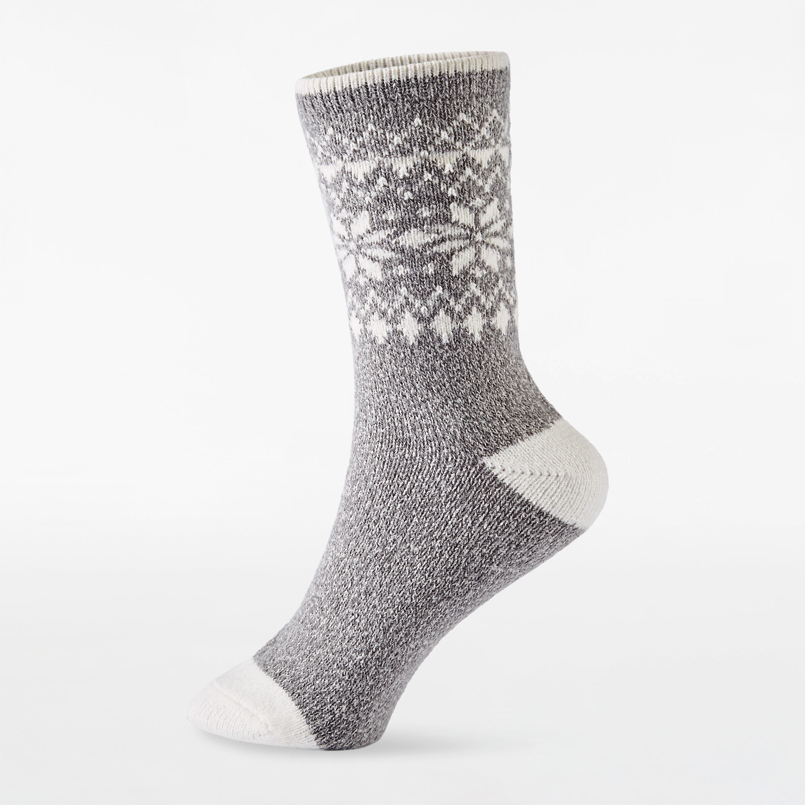 Ultrasoft Snowflake Crew Sock