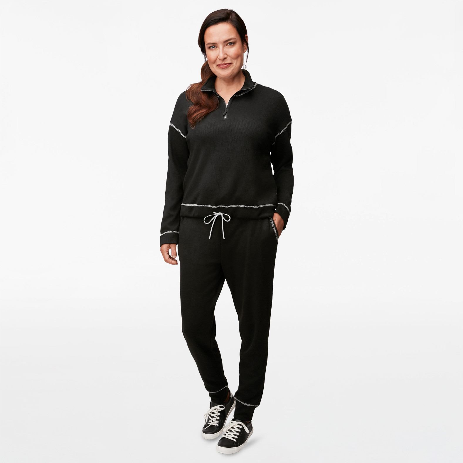 Contrast Stitch Jogger Pant