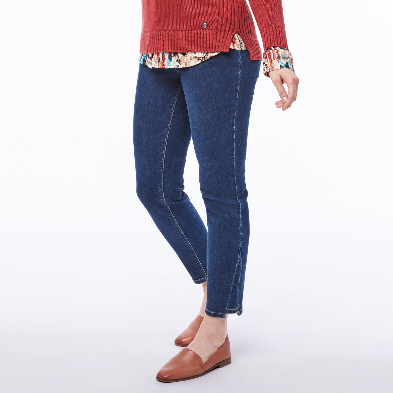 Leg Insert Detail Denim Jean