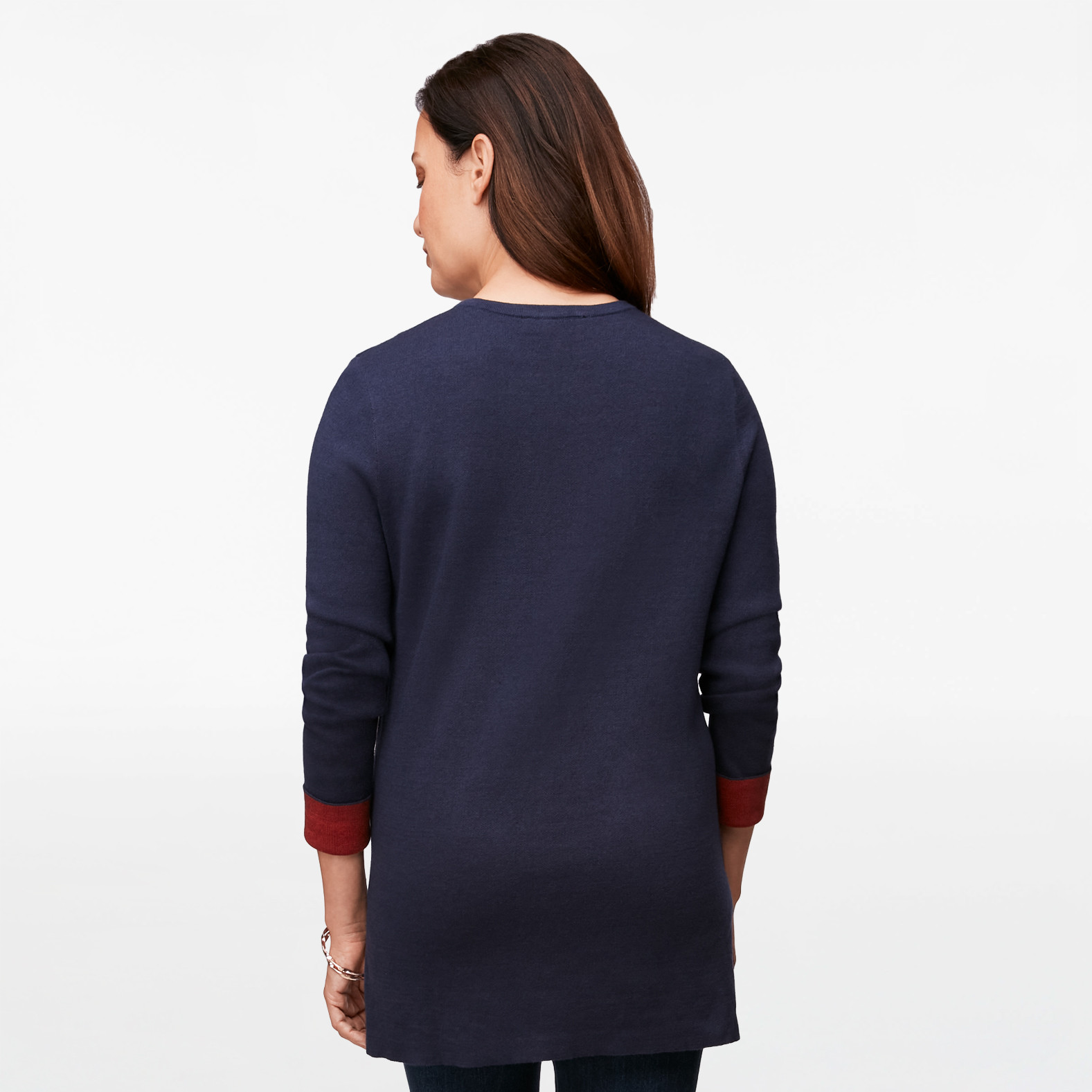 Contrast Trim Knit Top