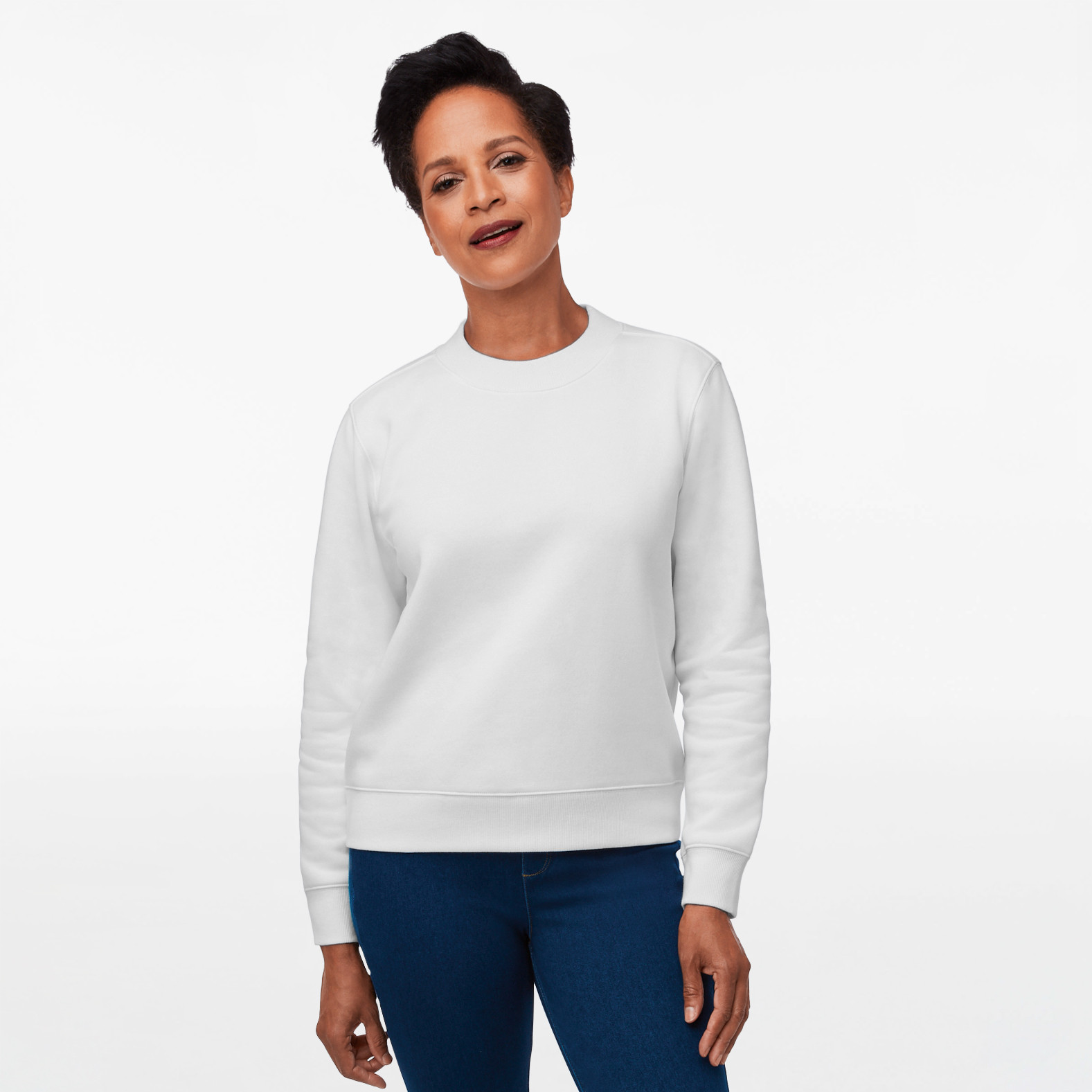 Crew Neck Fleece Sweatshirt