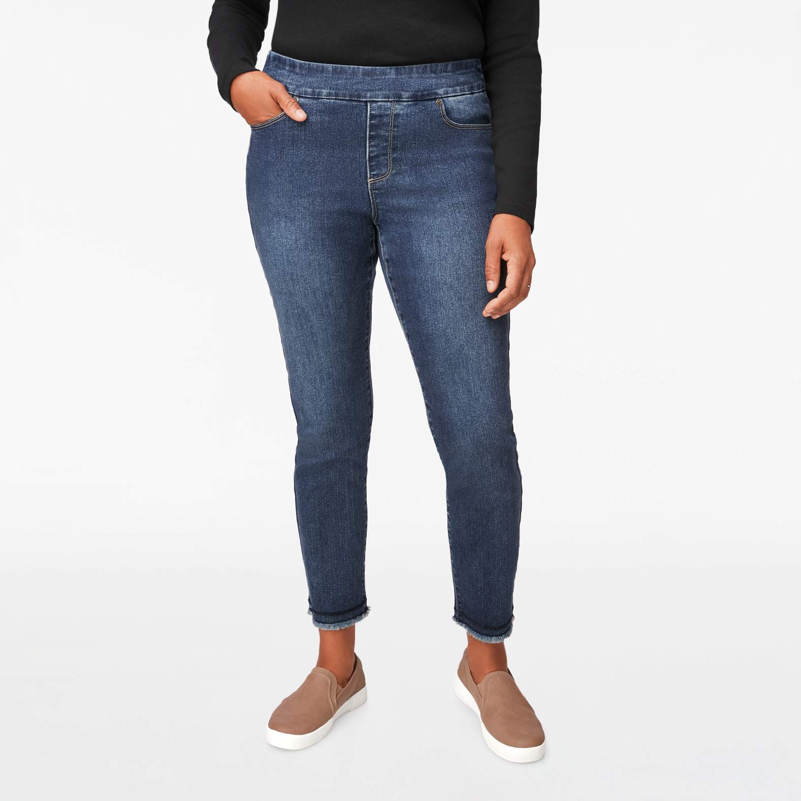Raw Hem Fashion Length Jean