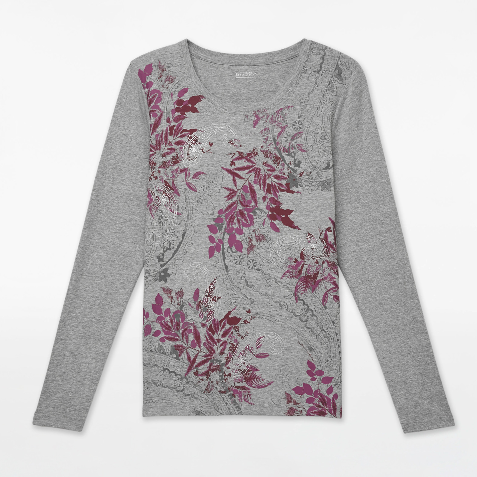 Everyday Fit Long Sleeve Paisley Tee