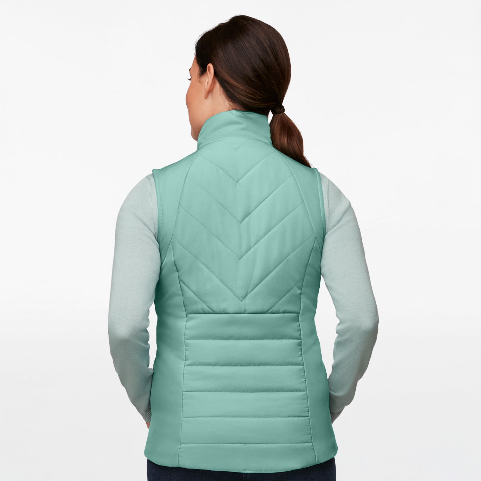Solid Quilted Vest with Pockets