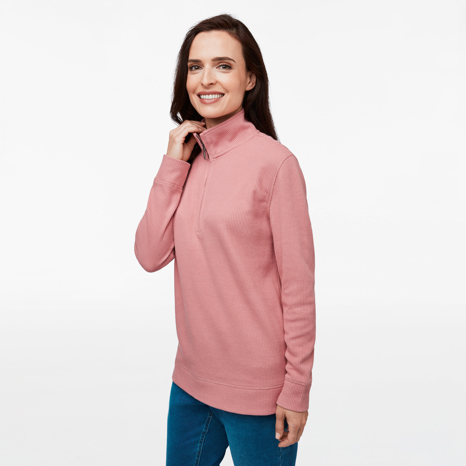 Waffle Knit Pullover Sweater