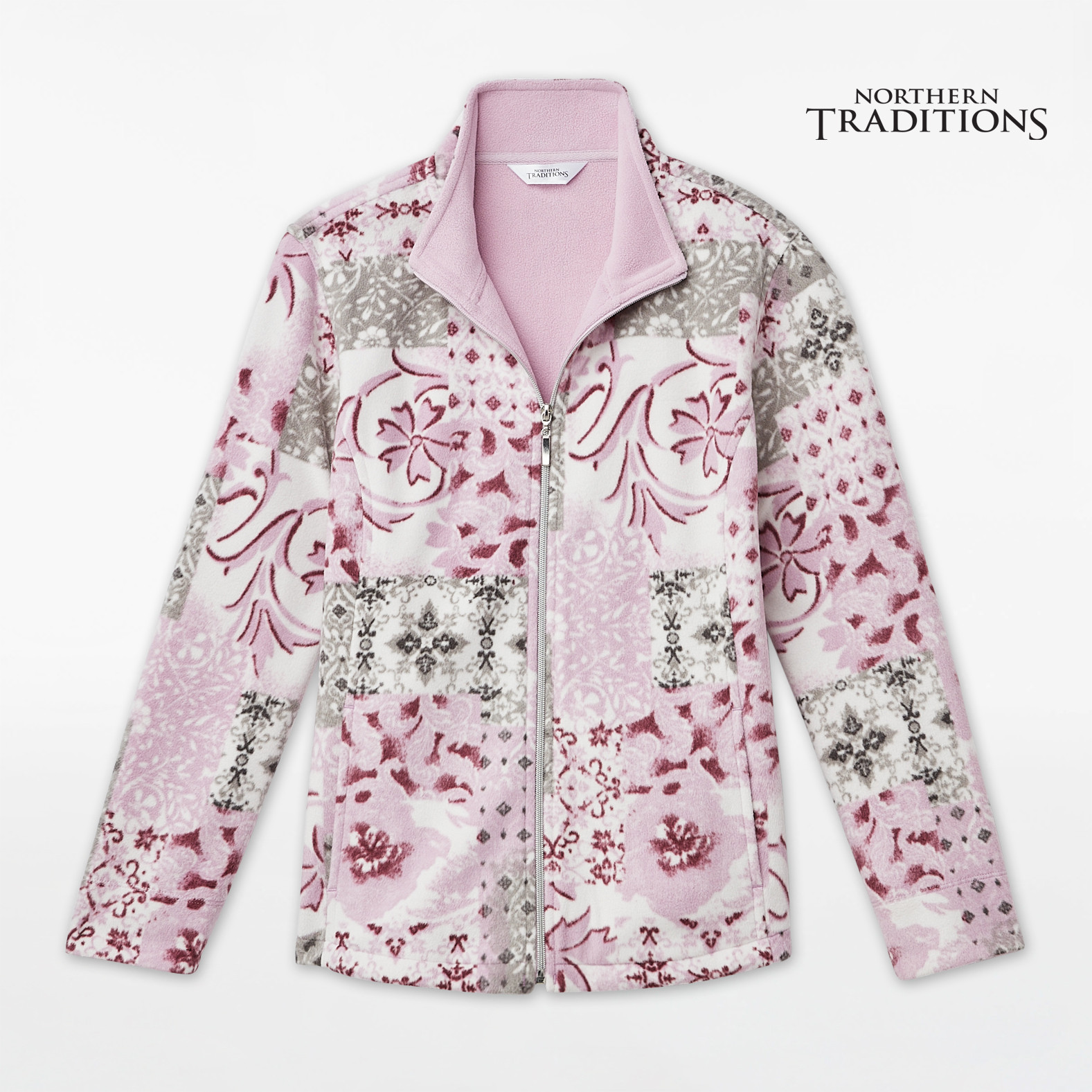 Petite - Printed Fleece Jacket