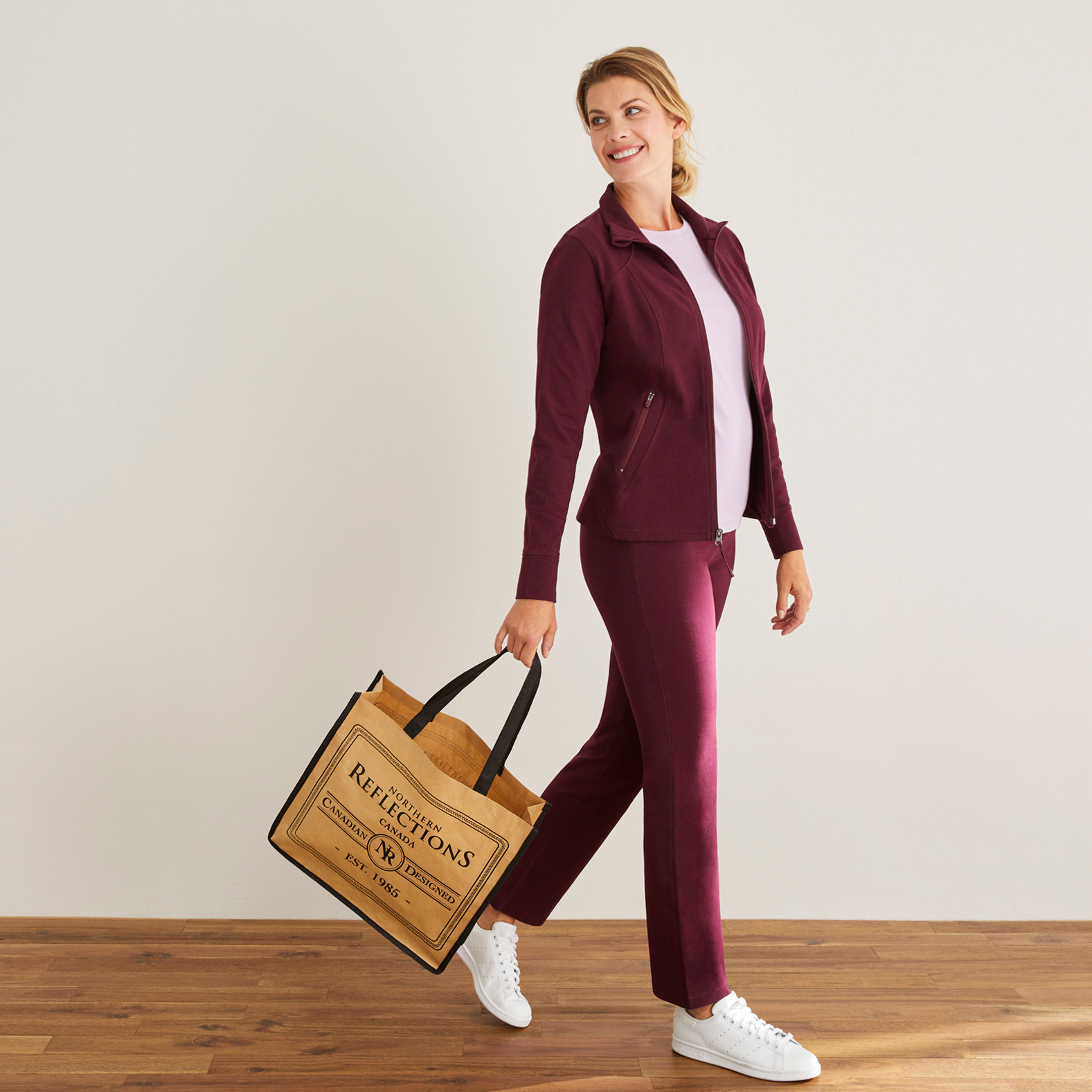 Stand Collar Activewear Jacket